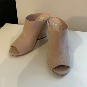 BP Open Toe Heeled Mule